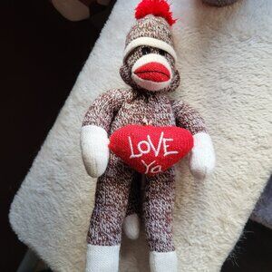 Love Ya Sock Monkey Plush Cystic Fibrosis Foundation Ed Classic Collectible Doll